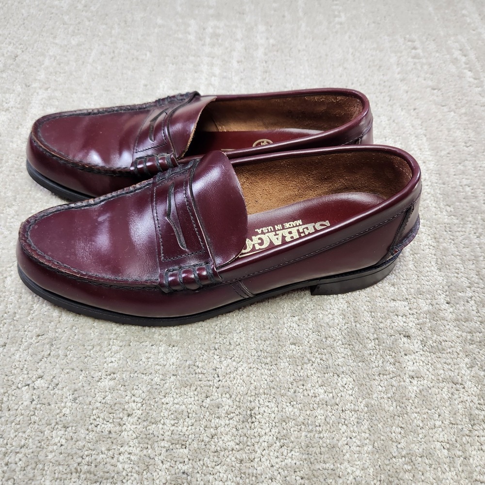 Sebago Dan Loafer Shoes Men 8  Horween Shell Cordovan USA Made Brown
